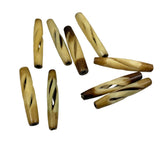 Bone Carved Tube Beads Hair Pipes Vintage