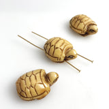 Carved Bone Beads Turtles Chinese