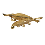Boucher Gold Plated Pearl Pin Vintage