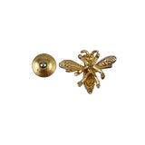Boucher Gold Filled Bee Pin Rhinestone Vintage