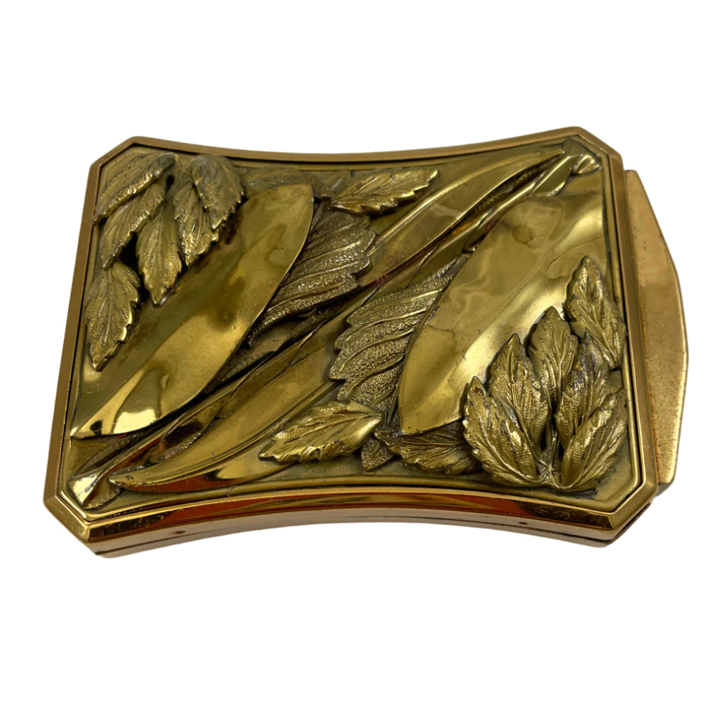 Kolter & Kopit Brass Powder Compact Vintage