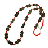 Baule Brass & Red Glass Trade Beads Necklace