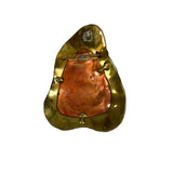 Brutalist Brass & Copper Brooch