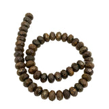 Bronzite Faceted Rondelle Beads