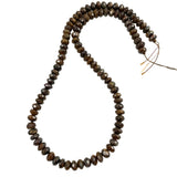 Bronzite Faceted Rondelle Beads 6mm