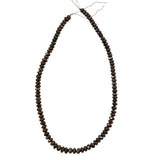 Bronzite Faceted Rondelle Beads 6mm