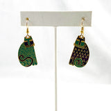 Laurel Burch Enamel Elijah's Cats Earrings