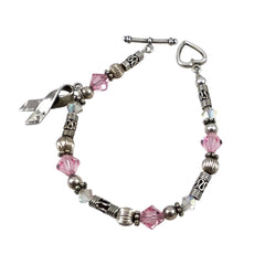 Sterling Bracelet Cancer Awareness Charm