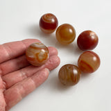 Large Carnelian Beads 25mm