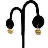 Carolee Rhinestone Gold Dangle Earrings Vintage