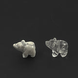 carved gemstone bear fetish