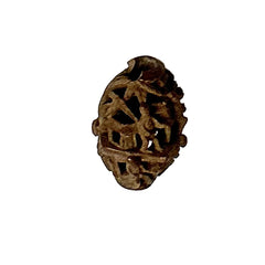 Chinese Carved Pierced Nut Bead Antique