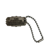 Silver Plated St. Christopher Catholic Keychain Medal Vintage