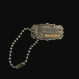 Silver Plated St. Christopher Catholic Keychain Medal Vintage