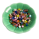 colorful cat's eye glass bead mixture