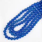  Blue Jade 8mm Round Beads
