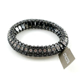 Chico's Black Metal & Crystal Bracelet NWT