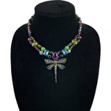 Chico's Dragonfly Crystal Necklace