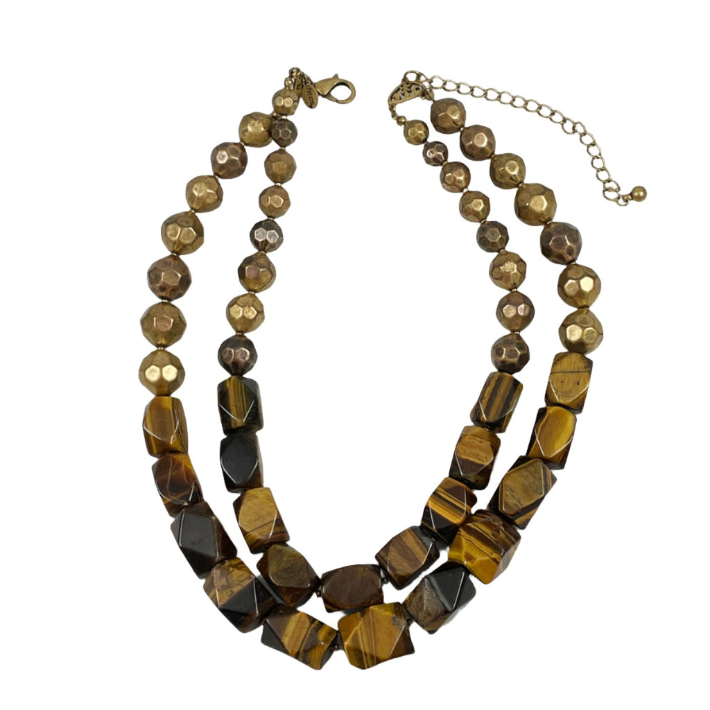 Chico's Tiger's Eye Multi Strand Necklace