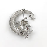 Silver Celestial Brooch Vintage