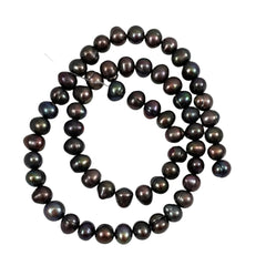Chocolate Freshwater Pearl Beads Strand 8mm