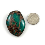 Chrysocolla Sterling Silver Pendant Vintage