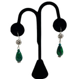 Chrysocolla Gemstone & Sterling Drop Earrings