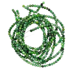 Green Chrysoprase Round Beads Natural Australian 4mm