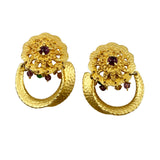 Clara Studios Gold Clip On Earrings 