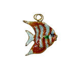 Enamel Fish Pendant Charm Vintage