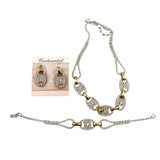 Continental Rhinestone Necklace Set Parure