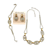 Continental Rhinestone Necklace Set Parure