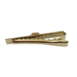 Gold & Coral Tie Pin Bar Clip