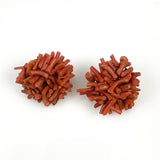 Antique Coral Earrings Clip On's