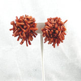 Antique Branch Coral Earrings Clip On's