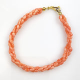 Salmon Pink Coral Bracelet