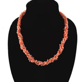 Vintage Salmon Pink Coral Necklace