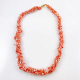 Vintage Salmon Pink Coral Necklace