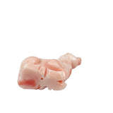 Carved Angel Skin Coral Pendant Bead Zodiac 2026 Year of Horse