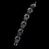 Vintage Coro Moonglow Lucite Gold Leaf Bracelet 1950's