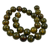 Olive Fire Agate Beads