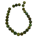 Green Crackle Dragon Fire Agate Round Beads 14mm