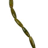 Green Crackle Dragon Fire Agate Beads