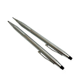 Vintage Cross Pen Pencil Set Chrome Writing Instruments