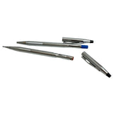 Vintage Cross Pen Pencil Set Chrome Writing Instruments