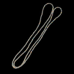 Clear Faceted Crystal Beads AB Finish 4mm 36" Long Strands