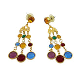 Crystal Colorful Chandelier Earrings