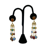 Crystal Colorful Chandelier Earrings