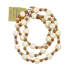 Gold Gemstone Beaded Necklace by Danecraft