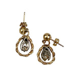 14K Gold & Diamond Drop Earrings